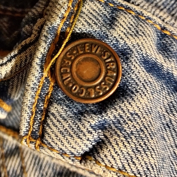 1980's Authentic Levi Strauss Jean Trucker Type III 70507-0389 Size Large Jacket - Picture 5 of 5